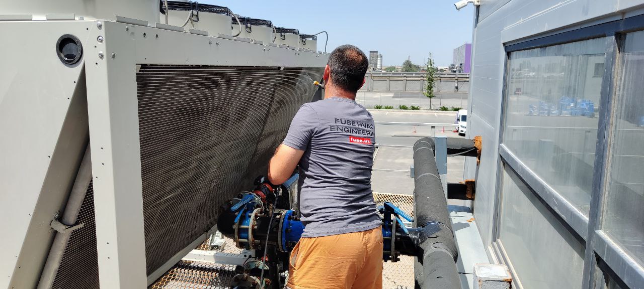 Chiller cleaning and washing
